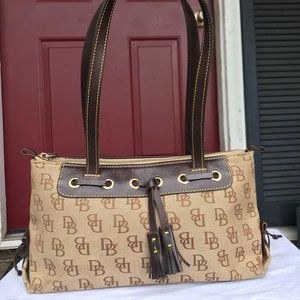 Dooney & Bourke | Brown Monogram Logo Satchel